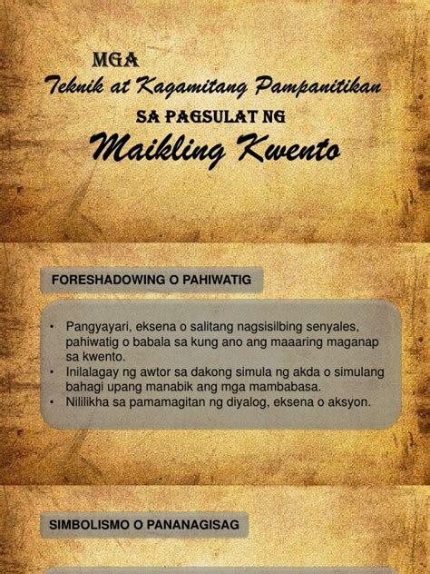 Simbolismo Ng Maikling Kwento Halimbawa Demaikling