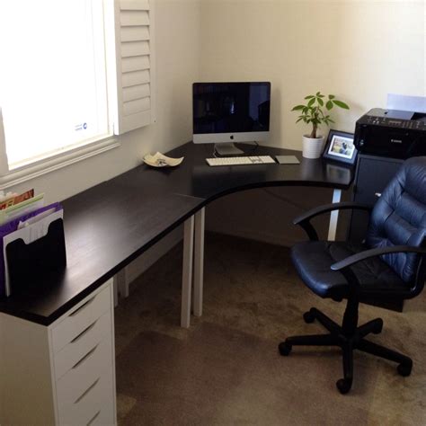 Have you put much weight on it? Home Office. Ikea desk. | Ikea corner desk, L shaped ...