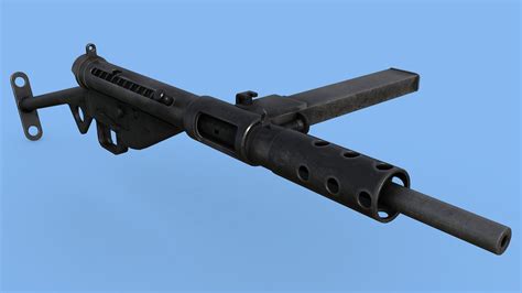 Sten Mk Ii Submachine Gun Buy Royalty Free 3d Model By Hamter