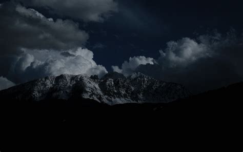 Download Wallpaper 3840x2400 Mountains Night Clouds Peaks 4k Ultra