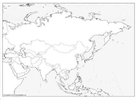 Free Outline Map Of Asia Its Free Cosmographics Ltd Asia Map