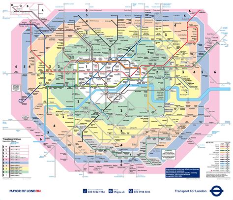 Mappa Delle Zone Di Londra Dalla Prima Alla Sesta