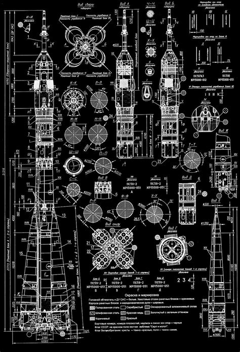 Thekhooll Soyuz Blueprint Of A Russian Soyuz Rocket Click Here To