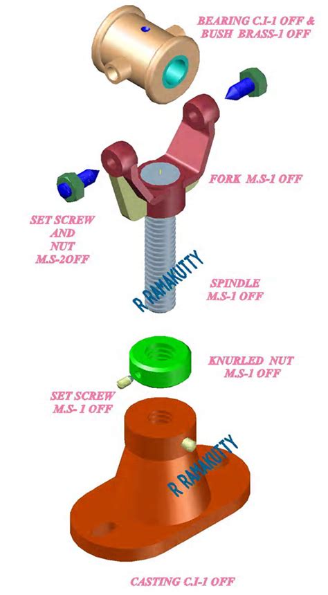 Machine Drawing Swivel Bearing