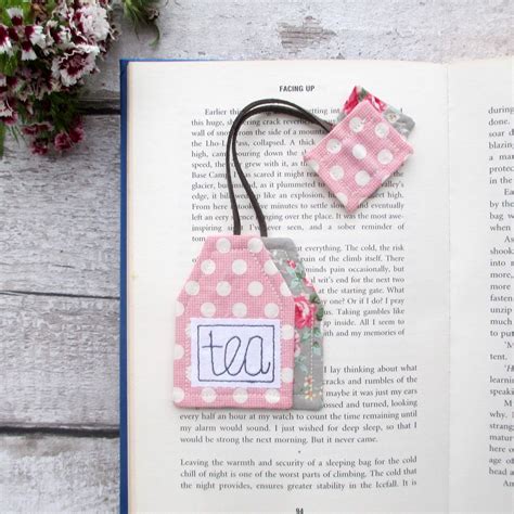 Tea Bag Bookmark Tea Lover Book Ts Bookish Tea Favors Etsy Uk