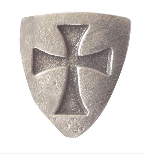 Knights Templar Small Pewter Pin Badge Hand Made In The Etsy Uk