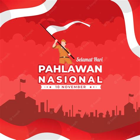 Premium Vector Hari Pahlawan Nasional Banner Design