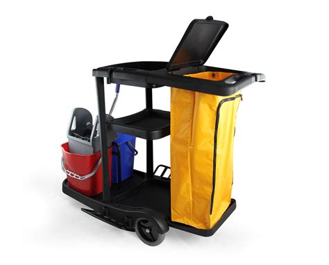 Industrial Housekeeping Janitorial Service cart with Vinyl Bag AF08180C