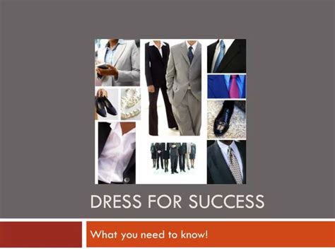 Ppt Dress For Success Powerpoint Presentation Free Download Id2481860