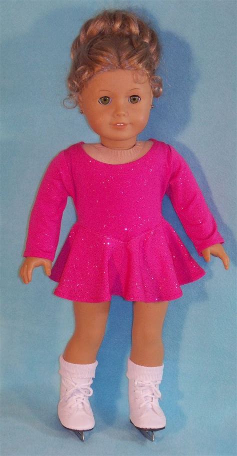 American Girl Doll Pink Sparkle Skating Outfit With Skates American