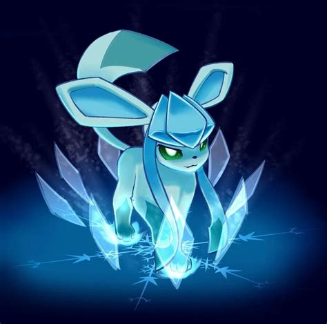 Awesome And Cute Glaceon Pokemon Eeveelutions Pokemon Art Eevee Cute
