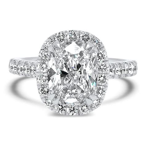 Ct Cushion Cut Diamond Halo Ring Underwoods Jewelers