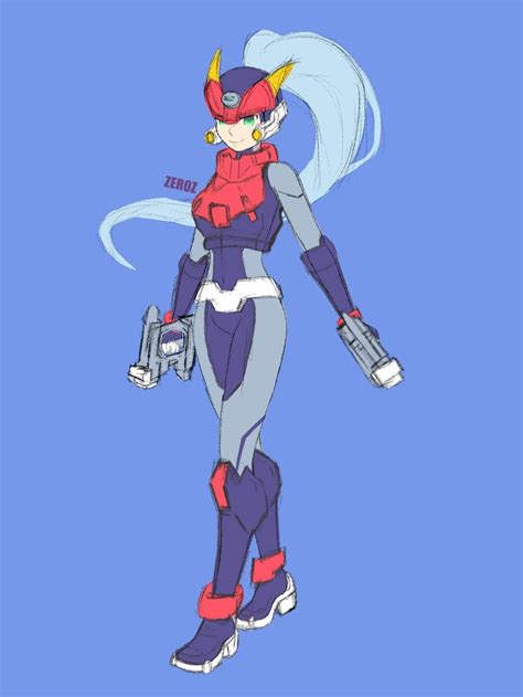 Drawing In Progress Ashe With Model A From Megaman Zx Advent Rmegaman