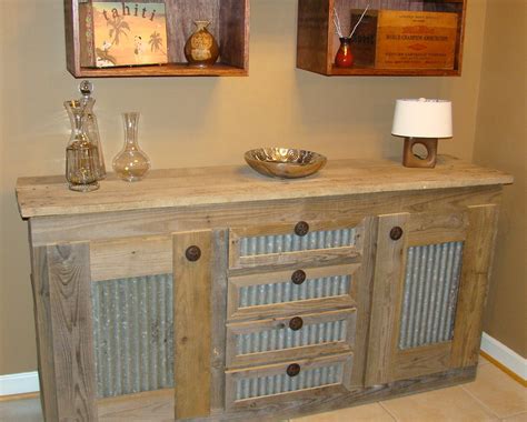 The cabinet door store manufactures its wood tenon style cabinet doors without the use of any metal pins. Natural Crafter: Barn Wood Buffet