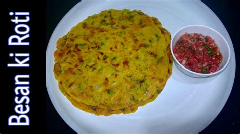 Besan Ki Roti Recipebesan Ki Roti With Tomato Chutney Recipemissi