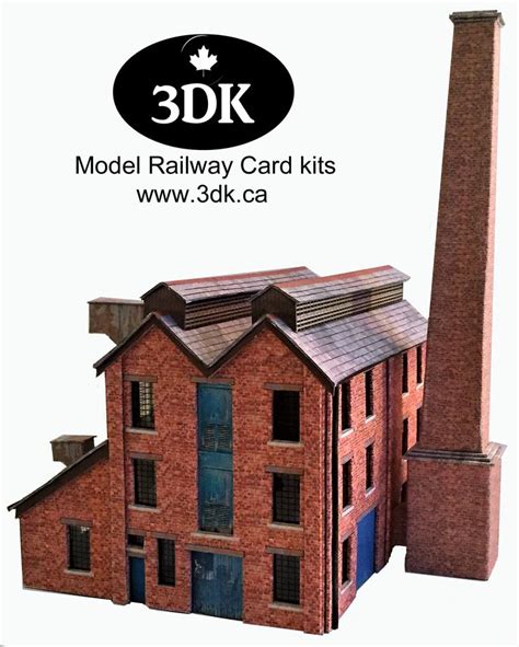 The Model Railway Card Kit Is Designed To Look Like A Brick Building