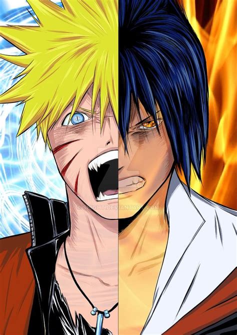 Naruto And Sasuke Colored Ver By Shight On Deviantart