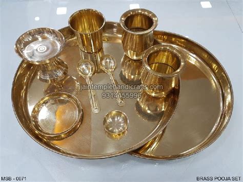 Brass Pooja Thali Set Manufacturer Supplier From Jaipur India
