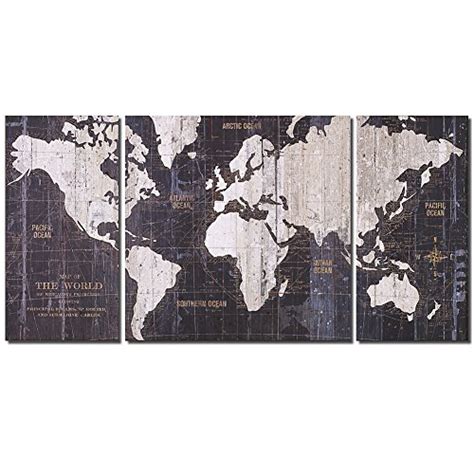 Old World Map Blue Pictures Modern Giclee Canvas Prints Artwork