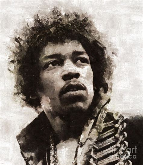 Jimi Hendrix Legend Poster Canvas Print Wooden