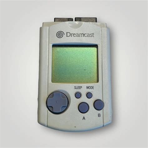 Official Sega Dreamcast Vmu Visual Memory Unit Card Gray Tested A Etsy