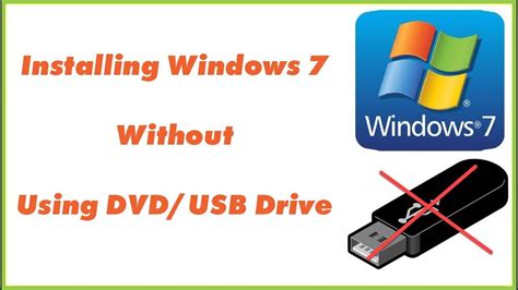 How To Install Windows 7 Without Cd Or Usb On Pc Youtube