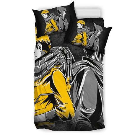 Naruto And Sasuke Bedding Set Duvet Cover And Pillowcase Set 99shirt