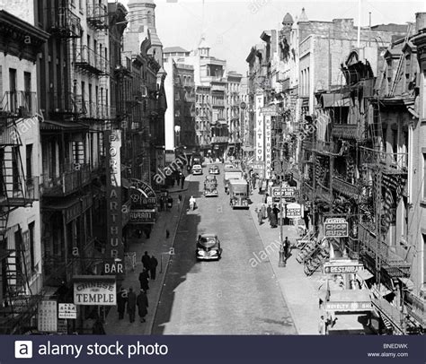 Usa New York City Chinatown History Stock Photo
