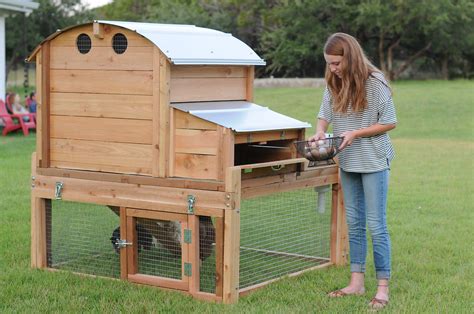 This chicken coop includes three elevated roosting bars with multiple height placement for each bar. Round-Top Backyard Chicken Coop™ | Urban Coop Company ...