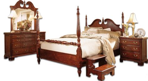 American Drew Cherry Grove Low Poster Bedroom Set Traditional