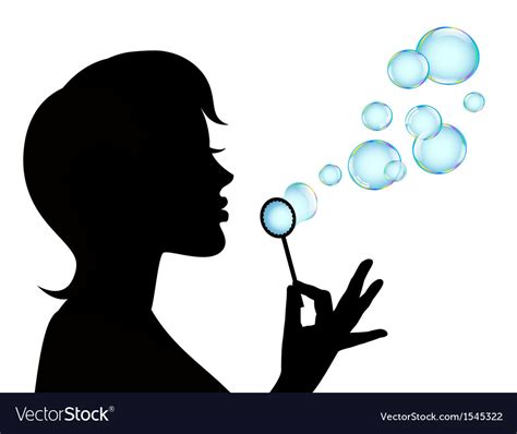Silhouette Vector Blowing Bubbles The Best Silhouettes For Commercial Use