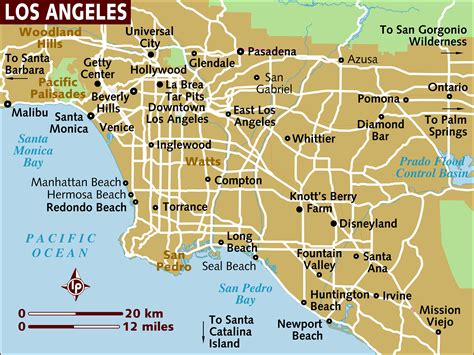 Los Angeles Texas Map United States Map