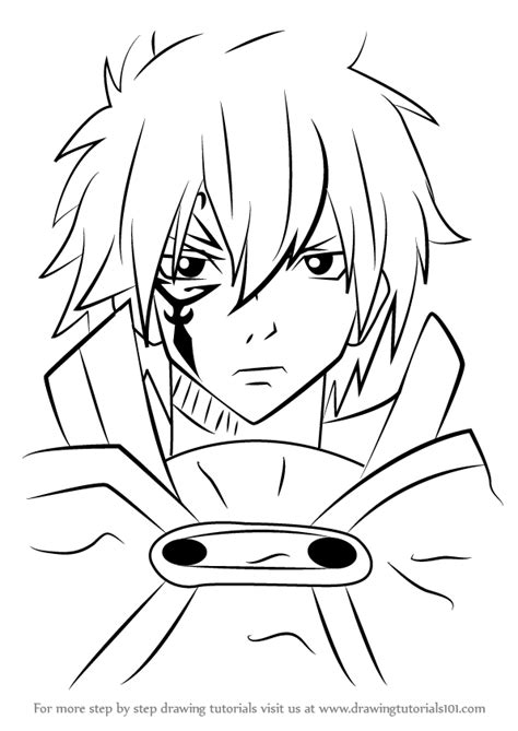 Learn How To Draw Jellal Fernandes From Fairy Tail Fairy Tail Step By