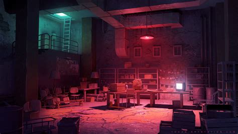 Diego Cutanda Sánchez Dark Room 3d Enviroment Original Concept Art