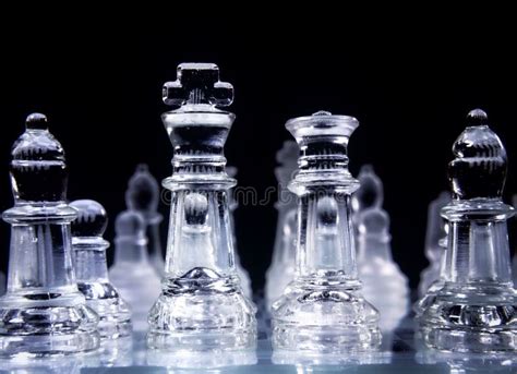 Chess Pieces King Queen Front Stock Photo Image Of Position