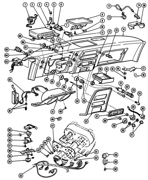 1967 68 Firebird Instrument Panel Illustrated Parts Break Down
