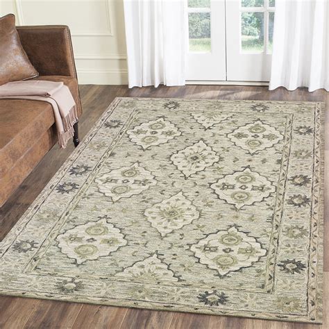 Lr Home Traditional Floral 9x12 Green Classic Area Rug