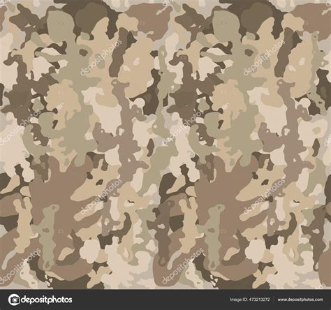 Texture Military Camouflage Seamless Desert Camouflage Pattern Camo