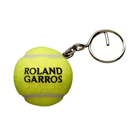 No need to register, buy now! Wilson Tennis Ball Keychain with Roland Garros Logo ...
