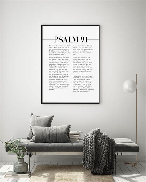 Psalm 91 Scripture Wall Art He Who Dwells In The Shelter Etsy Scripture Wall Art Christian