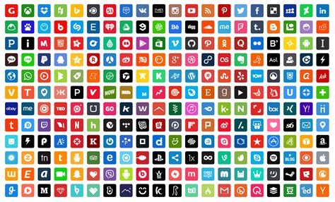 250 Vector Social Media Icons 2016 Free And Premium Version
