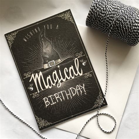 wishing you a magical birthday dark alternative witch etsy uk in 2022 birthday cards