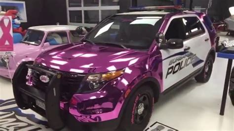 Burbank Ca Police West Coast Customs Reveal Pink Police Cruiser Youtube