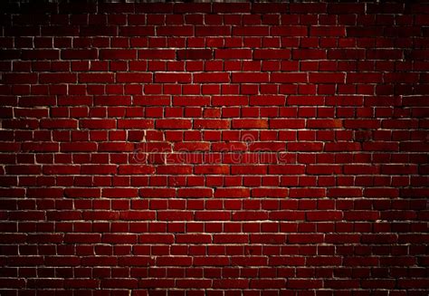 Dark Red Brick Wall Background Stock Image Image Of Broken