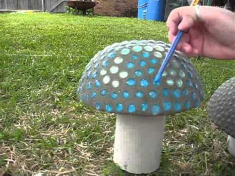 Concrete Garden Mushrooms Part 2 - YouTube
