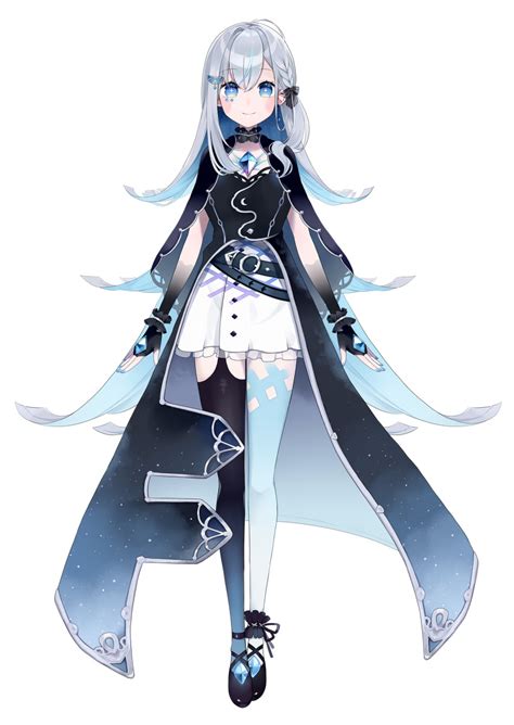 Rola Vtuber Silver Hair Chinese Commentary Highres Official Art 1girl Another