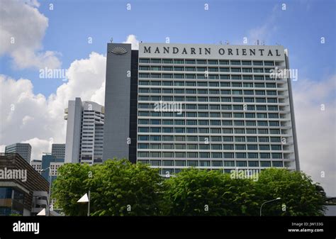 Singapore Jun 13 2017 Mandarin Oriental Hotel Located At Marina Bay