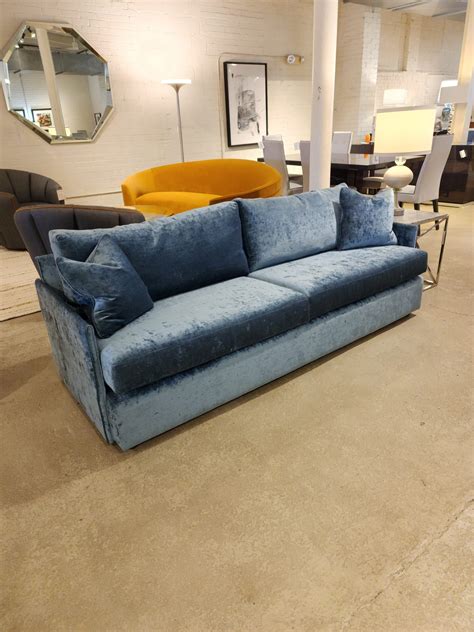 Luxurious Crushed Velvet Sofa And Chair • Closeouts • Perlora • Pittsburgh Pa