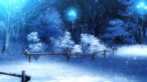 Snow Winter Anime Background The Best S Are On Giphy