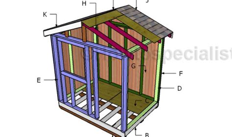 6x8 Garden Shed Roof Plans Howtospecialist How To Build Step By